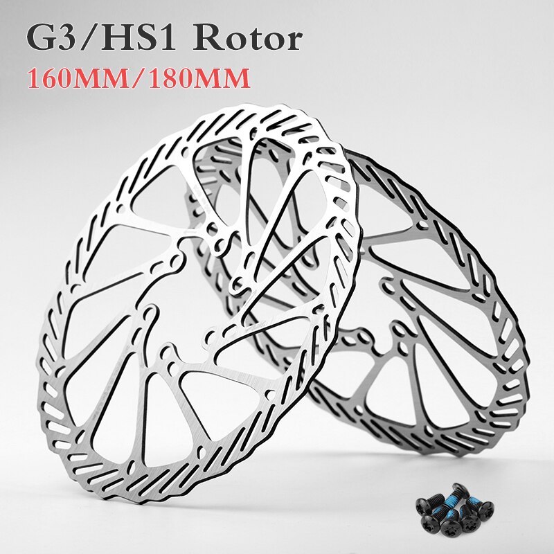 2 pièces de rotor de vélo AVID G3 vtt 180mm 160mm frein à disque vtt ruta rotor HS1 avec frein à disque hydraulique à vis de disco