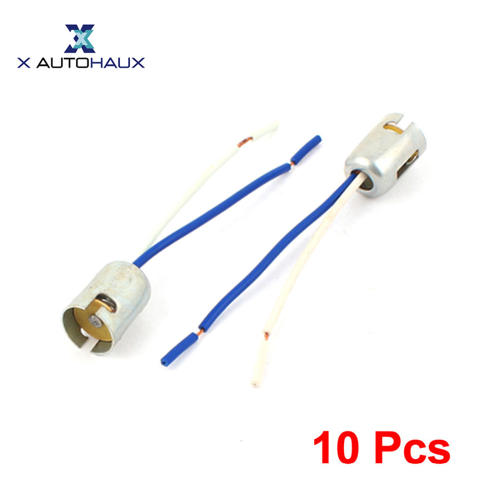 X Autohaux 2/3/5/10 Stück 1156 Ba15s S25 parallel Auto Heckbremsbirne LED Dreh dich Schwanz verdrahtet hell Verlängerung Steckdose Verbinder