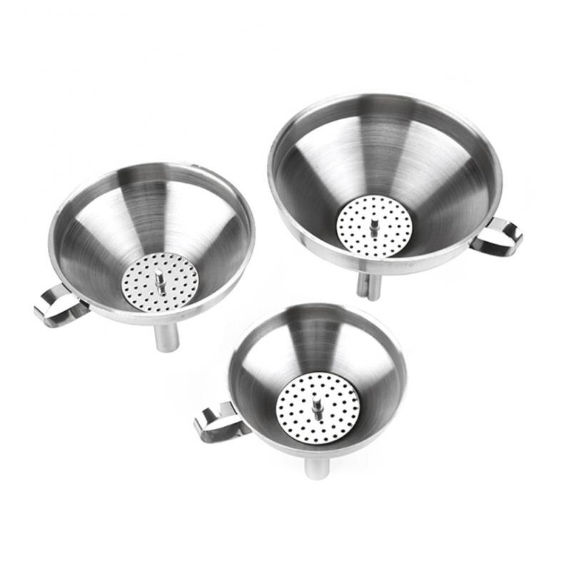 Stainless Steel Cone Funnel Pour Oil Wine Liquid Hopper Kitchen Home Tool Kitchen Tools & Gadgets Durable Funnel