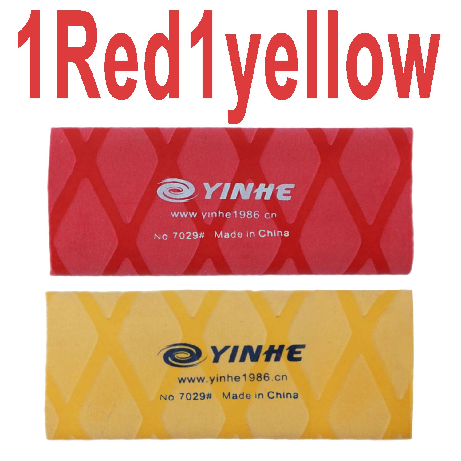 2pcs YINHE galaxy overgrip for table tennis racket handle tape heat-shrinkable ping pong set bat grips sweatband Accessories: YH 1red1yellow