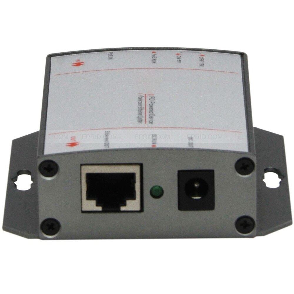 Power Over Ethernet Passive POE Injector Splitter DC 5V 12V Output 10/100M 802.3af
