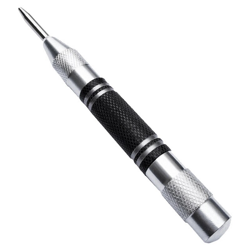 2Pcs Automatic Center Punch Center Hole Punch Set For Wood, Metal, Plastic, Glass, And Marble