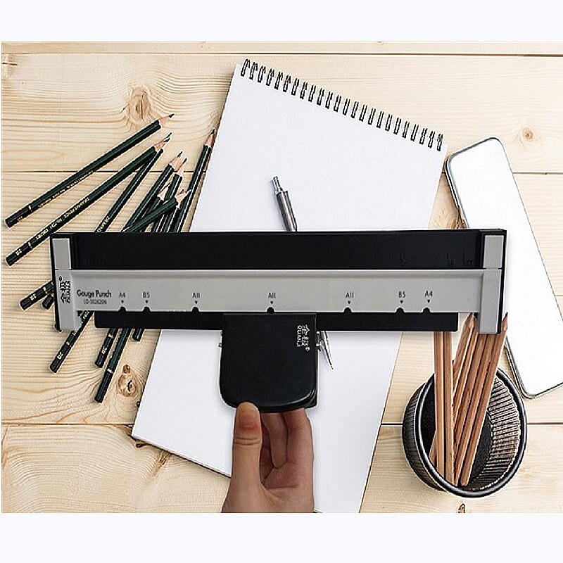 Multifunctional A4 paper 30 hole puncher / B5 26 hole / A5 20 hole puncher/ hole punch DIY Loose Leaf Paper Hole Puncher