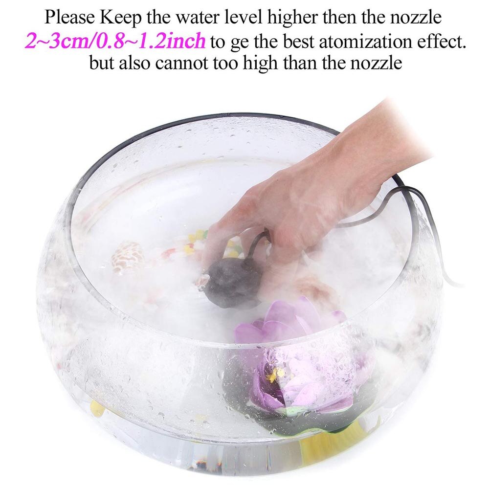 mgła producent mgła ekspres nawilżacz ultradźwiękowy fontanna staw Atomizer nawilżacz powietrza dla fontanna staw ogród skalny ryba czołg