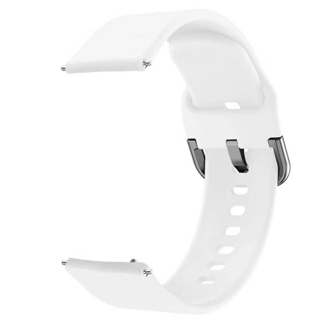 Urremme 20mm til samsung galaxy watch active 2 silikone sport armbånd urremme til samsung active 2 urremme 1:1: Hvid 2
