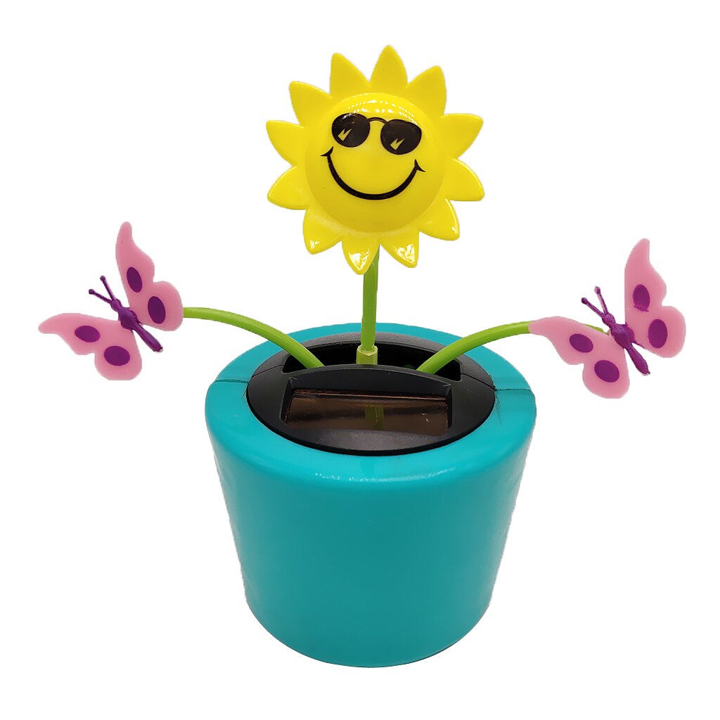 Solar Powered Shaking Doll Home Decor - and Butterfly