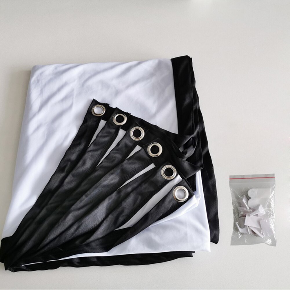 projector simple folding screen portable home outdoor KTV office 3d HD projector screen projection screen 120'' 150'' curtain