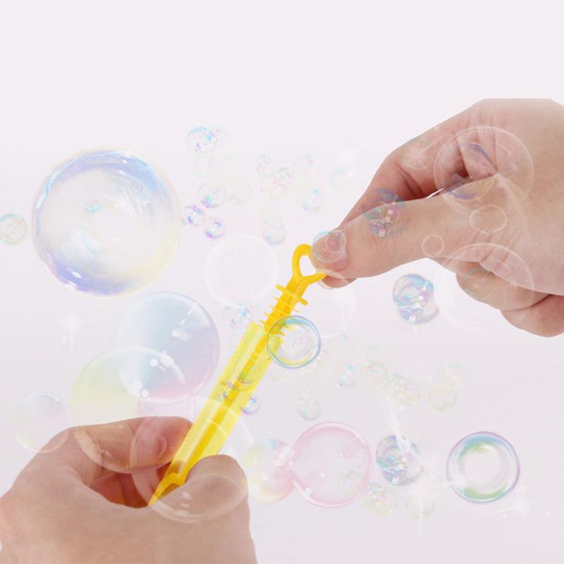 7Pcs Multicolour Bubble Wand Soap Bottle Tube Kids Toy Wedding Birthday Party Decoration Bubbles Maker Supplies Outdoor Fun Game