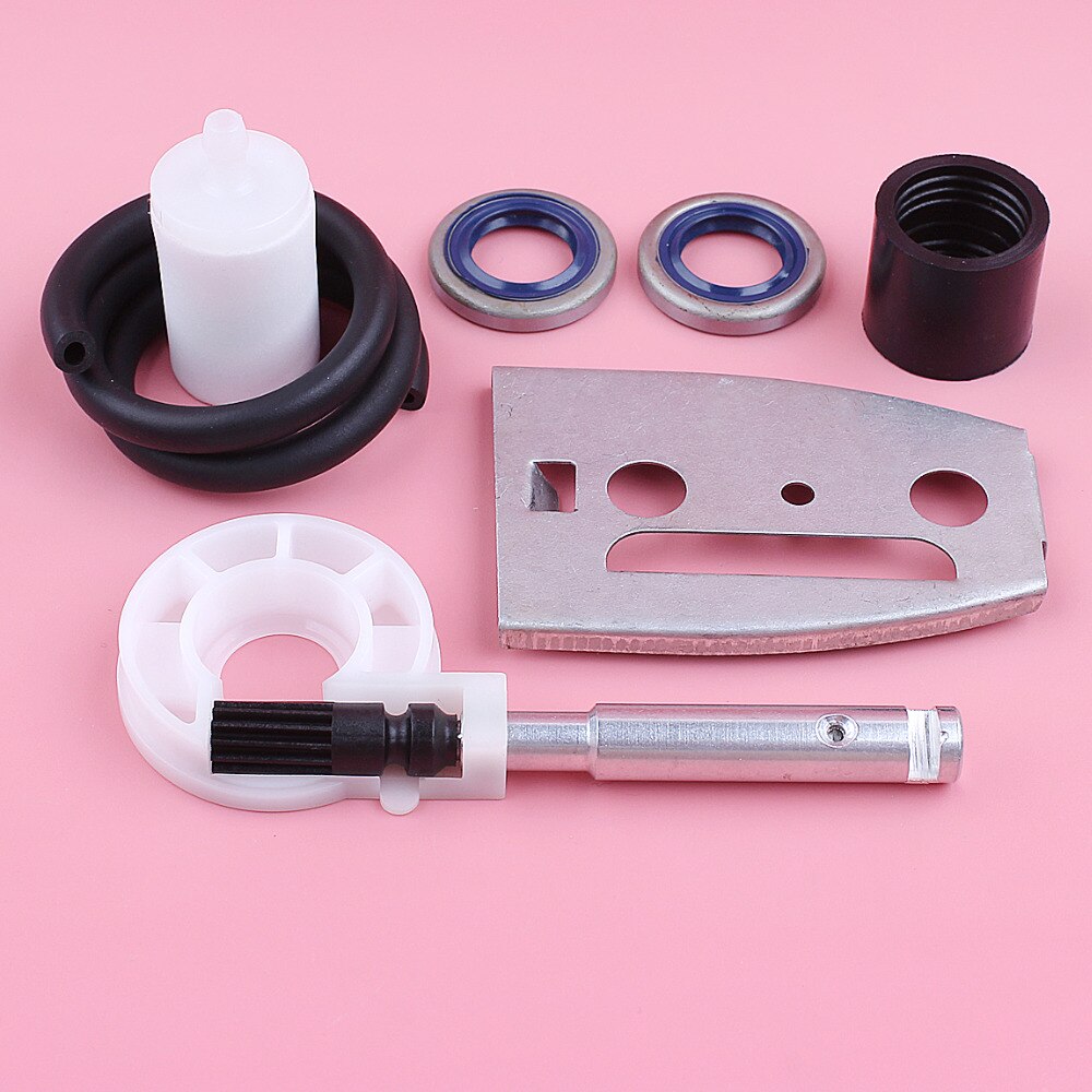 Fuel Oil Filter Line Seal Intake Boot For Husqvarna 55 51 Oil Pump Worm Gear Kit Chainsaw Spare Replace Part