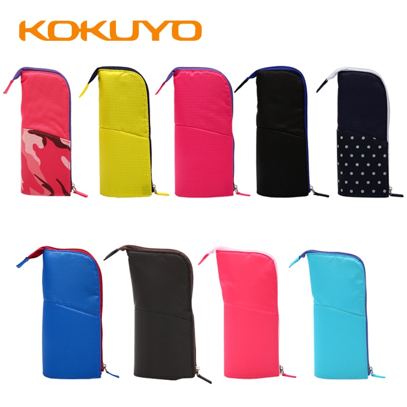 KOKUYO Multifunctional Pencil Bag Large Capacity Deformable Stationery Bag Storage Can Be Vertical Pen Holder