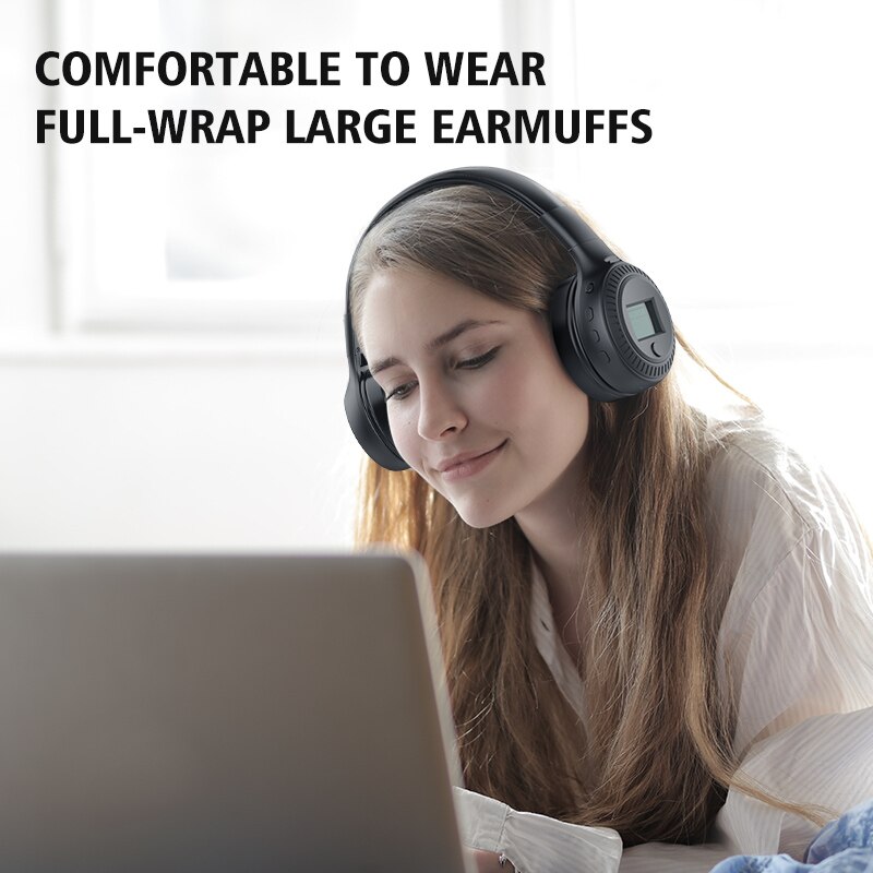 ZEALOT B19 Wireless Headphones with fm Radio Bluetooth Headset Stereo Earphone with Microphone for Computer Phone,Support TF,Aux