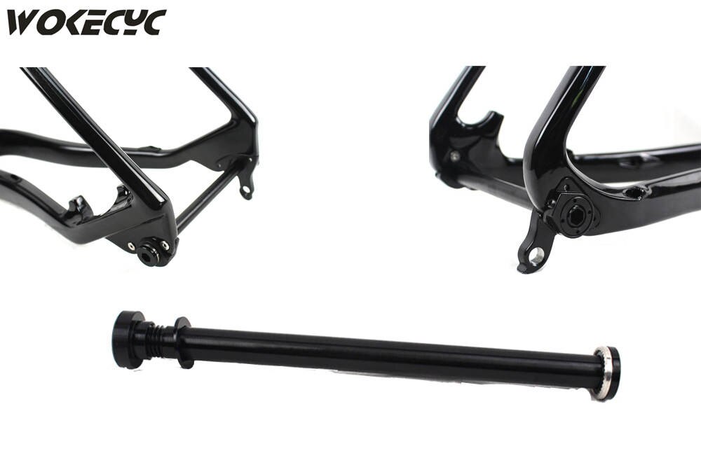 MTB bike alloy rear Thru axle 142*12mm quick release mountain bike replacement QR in anodized Black Thread Pitch 1.5mm 1.0MM