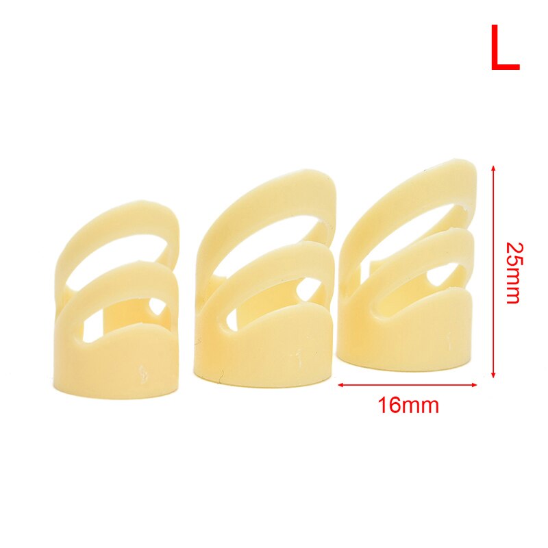 3pcs/set Guitar Finger Picks Electric Guitar Stringed Instrument Pick Supplies Gmarty: L