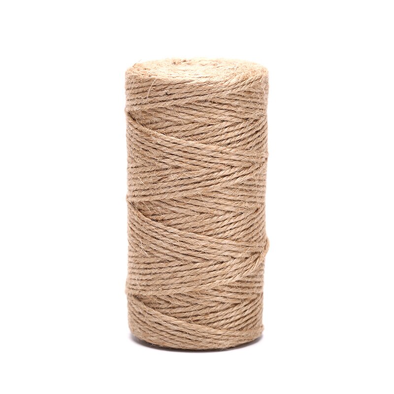 Jute naturel ficelle toile de Jute ficelle chanvre corde fête mariage emballage cordons fil bricolage Scrapbooking fleuristes artisanat décor: 100m