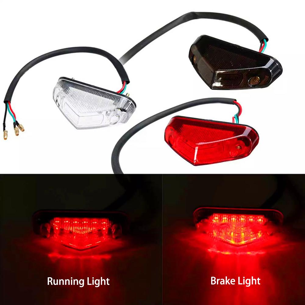 Luz trasera Universal para motocicleta, luces Led de advertencia de freno trasero, 12V, piezas de equipos para Moto, accesorios para motocicleta