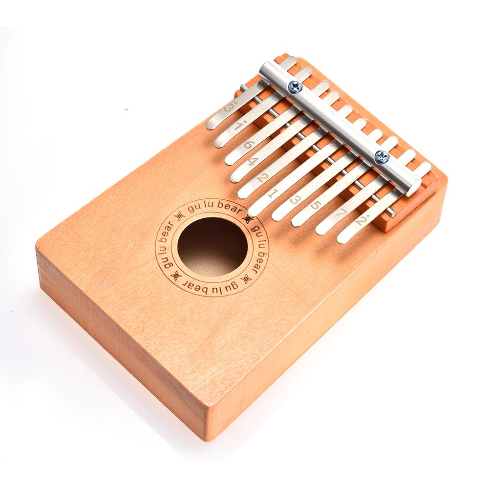Kalimba traditionnel africain à 10 doigts, Piano à pouce, Instrument de musique de poche