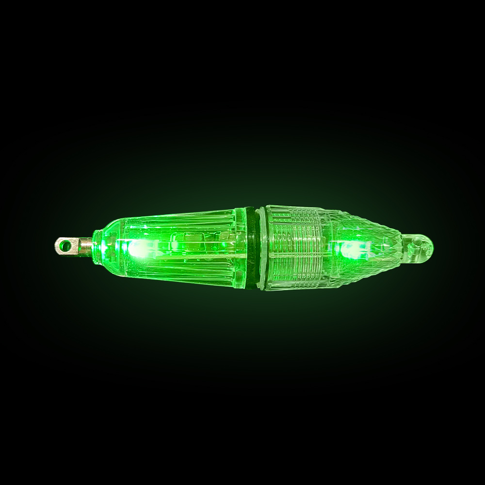 1 led blinkende fiskelampe med begge ender, fiskelampe, fiskelampe, undervandslys, fiskeopsamler: Blå