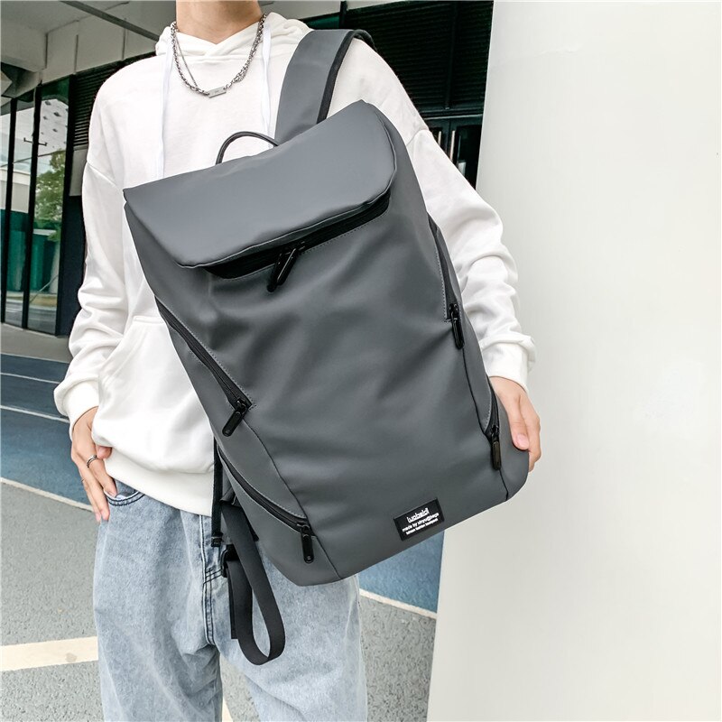 Unisex-trendrucksack, schlichter, robuster herrenrucksack, wasserabweisend beschichtet, reiserucksack, lässiger schulrucksack für herren