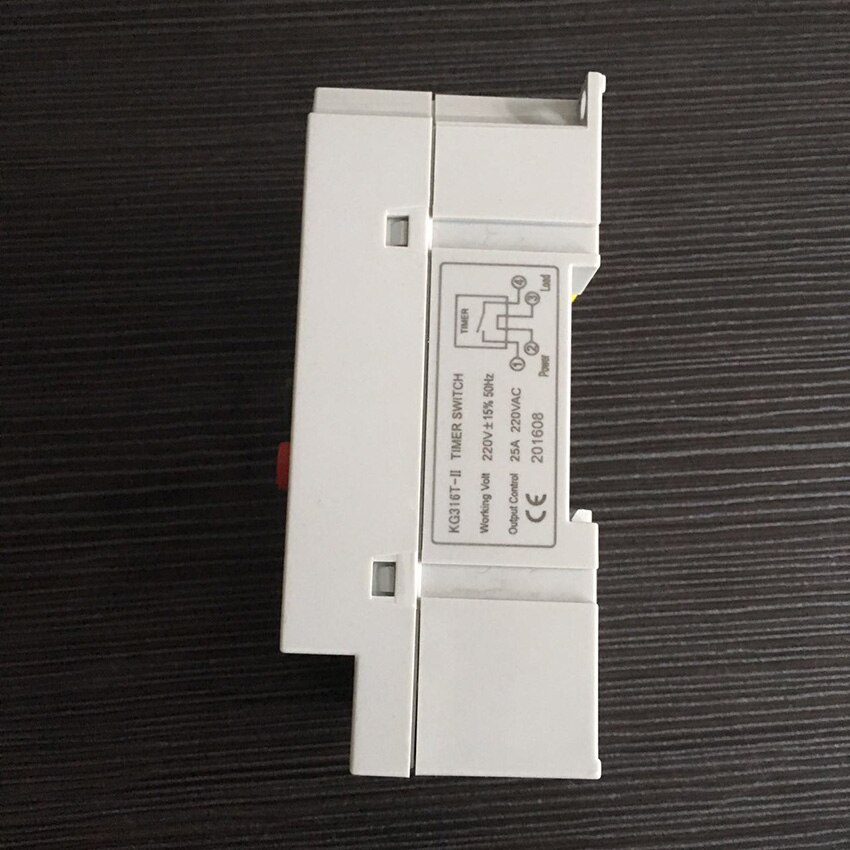 KG316T-II 220V 110V 25A Digital Programmable Din Rail Timer Switch Micro-computer Electronic Time Switch Relay