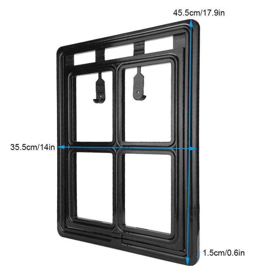 Dog/Cat Flap Door Plastic Magnetic Lock Pet Screen Door Dog Cat Safe Security Flap Door Gate for Pet Supplies Pet Gate Door Kits
