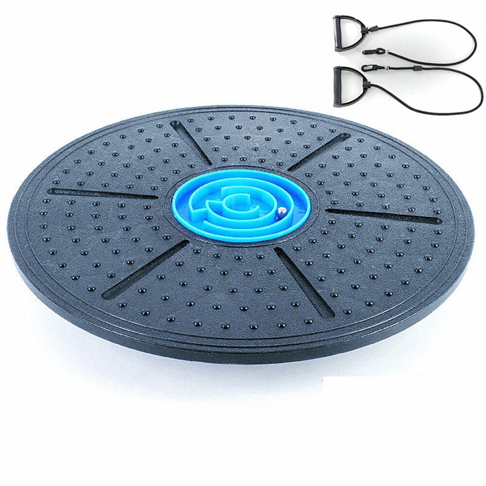 Yoga Fitness Balance Board 360 ° Rotatie Schijf Stabiliteit Met Doolhof Massage Abs Ronde Platen Voor Gym Thuis Taille Twist training: Blue maze handle