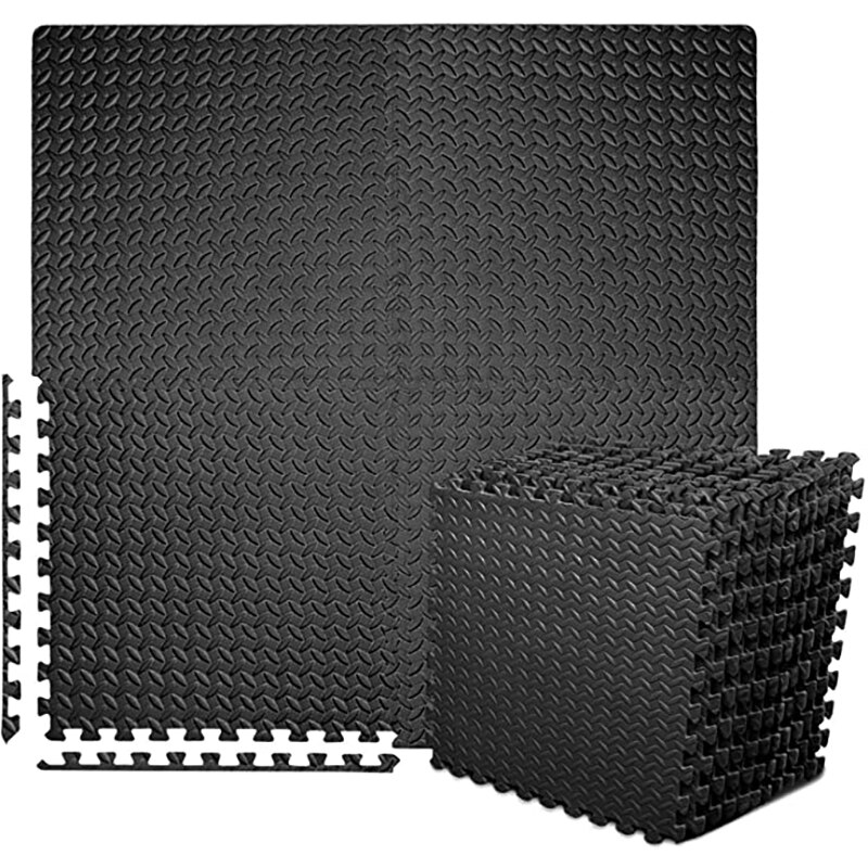 Alfombrillas de goma EVA para hacer ejercicio en el hogar, alfombrilla antideslizante de 30x30cm para Yoga y gimnasio, 12 piezas