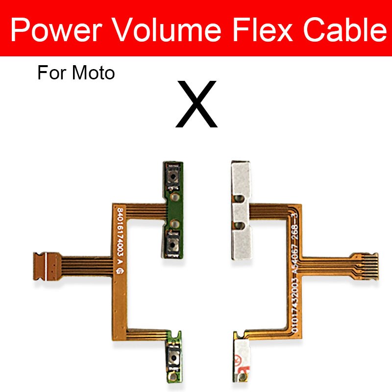 Volume Power Button Flex Cable For Motorola Moto X2 X3 X Play Style Force Side Key Butoon Flex Ribbon Replacement Repair Parts: X  XT1049 XT1058