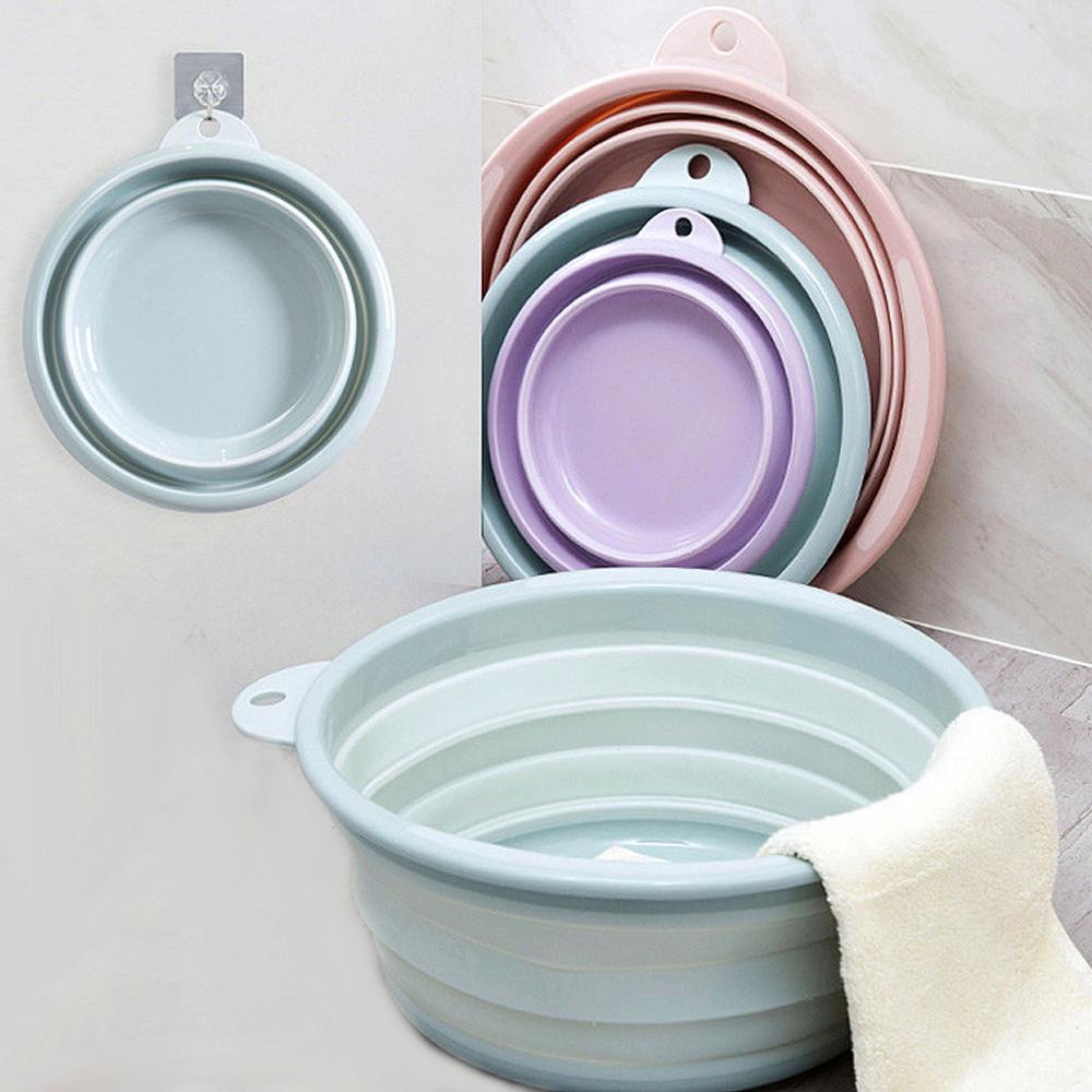 Portable Folding Washbasin Camping Travel Tourism Outdoor Foldable Bucket Basin Bathroom Wash Basin Household Laundry Tub