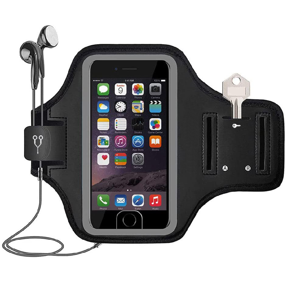draussen-Sport Laufarmband für Mobiltelefone iPhone6 7 8/Plus Fitness-Armschutz praktisch-Armtasche: weiße farbe