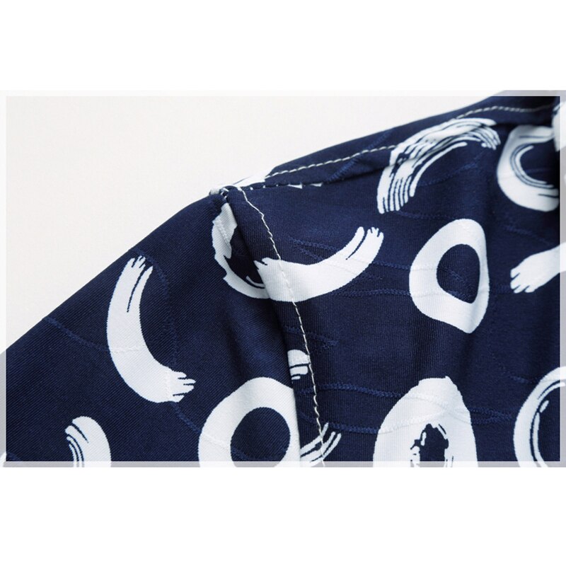 YK UNCLE Brand Men's Hawaiian Shirts Short Sleeve Ice Silk Cotton Shirts Men Summer Casual Beach Shirts Men Clothing 7XL