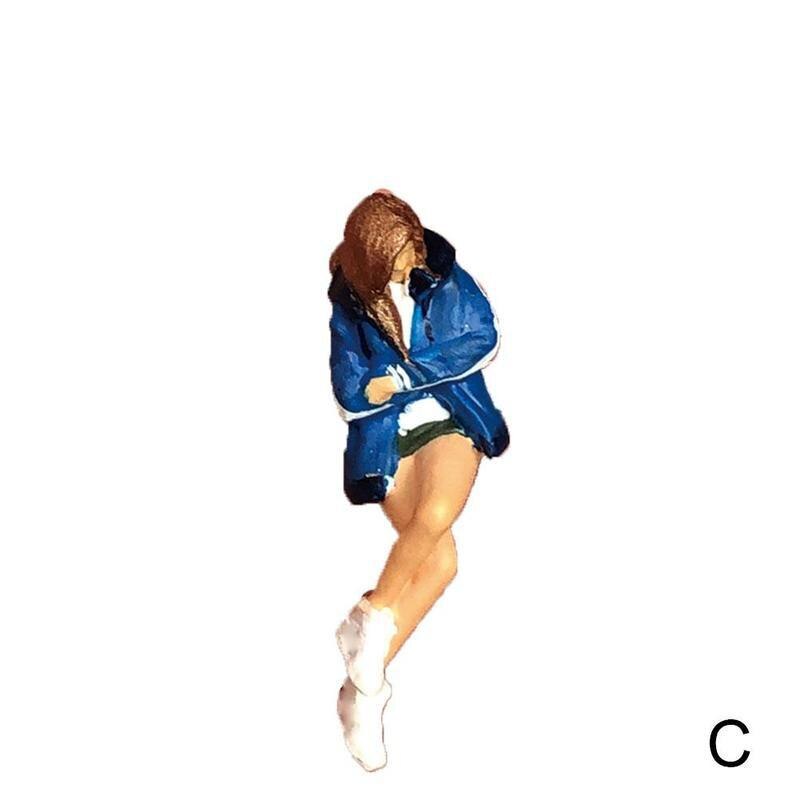 1pc Model lalki makro 1:64 wysokiej jakości modne ubrania dziewczyny lalki precyzyjne ręcznie robione lalki wykwintne i piękne: C