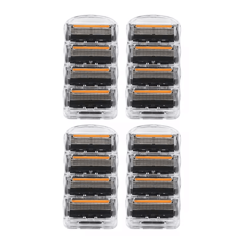 Old-fashioned Genuine Fusion Razor for Men Face Hair Shaving Removal Safety Manul Shaver Replacement Razor Blades Cassettes: black