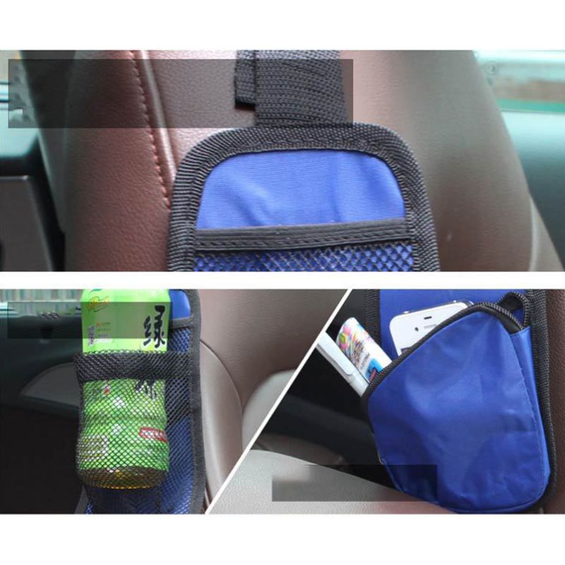 Auto Car Side Seat Pocket Organiser Tidy Accessory Storage Collector Hang Bag Pouch Holder