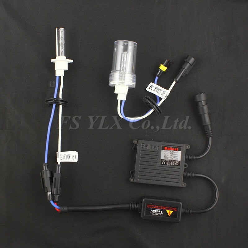 Fsylx 75w d2s hid xenon lampa  d2 d2s hid xenon strålkastare glödlampor ljus 75w bil  d2s hid xenon strålkastare strålkastare 4300k 6000k 8000k