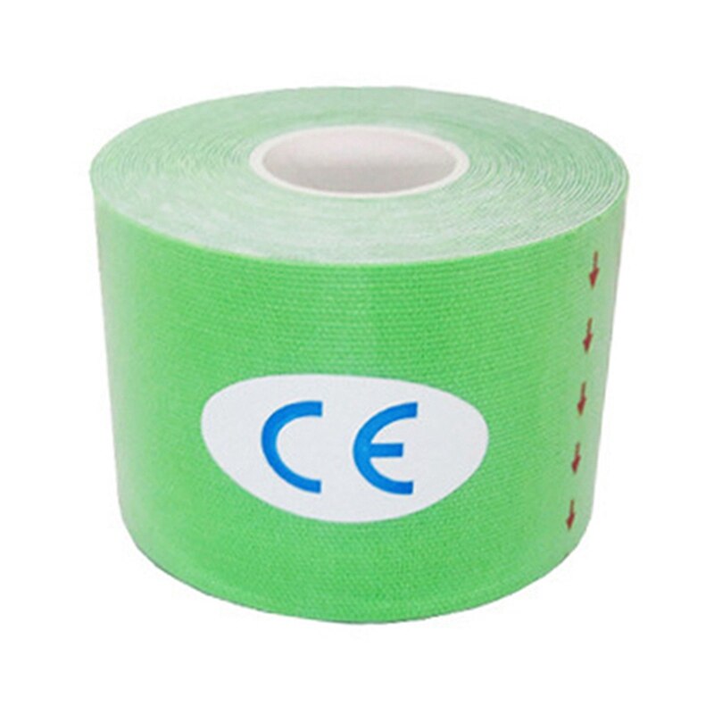 Waterproof Athletic Taping Therapy Adhesive Bandage Elastic Therapeutic Sports muscle Tape For Knee Shoulder Elbow: Green