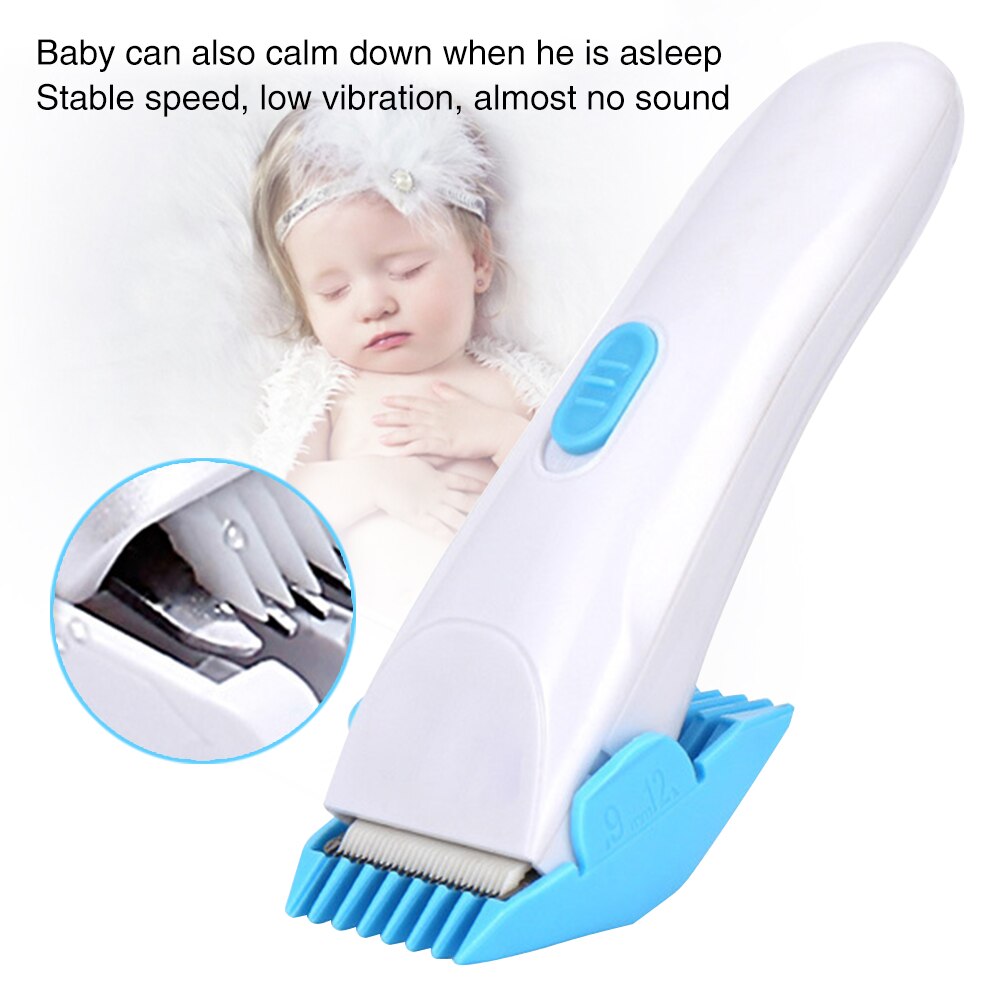 ABS Low Noise Electric Waterproof Haircut Cordless Infant Easy Operate Strong Power Ceramic Blade Shaver Baby Hair Trimmer Home