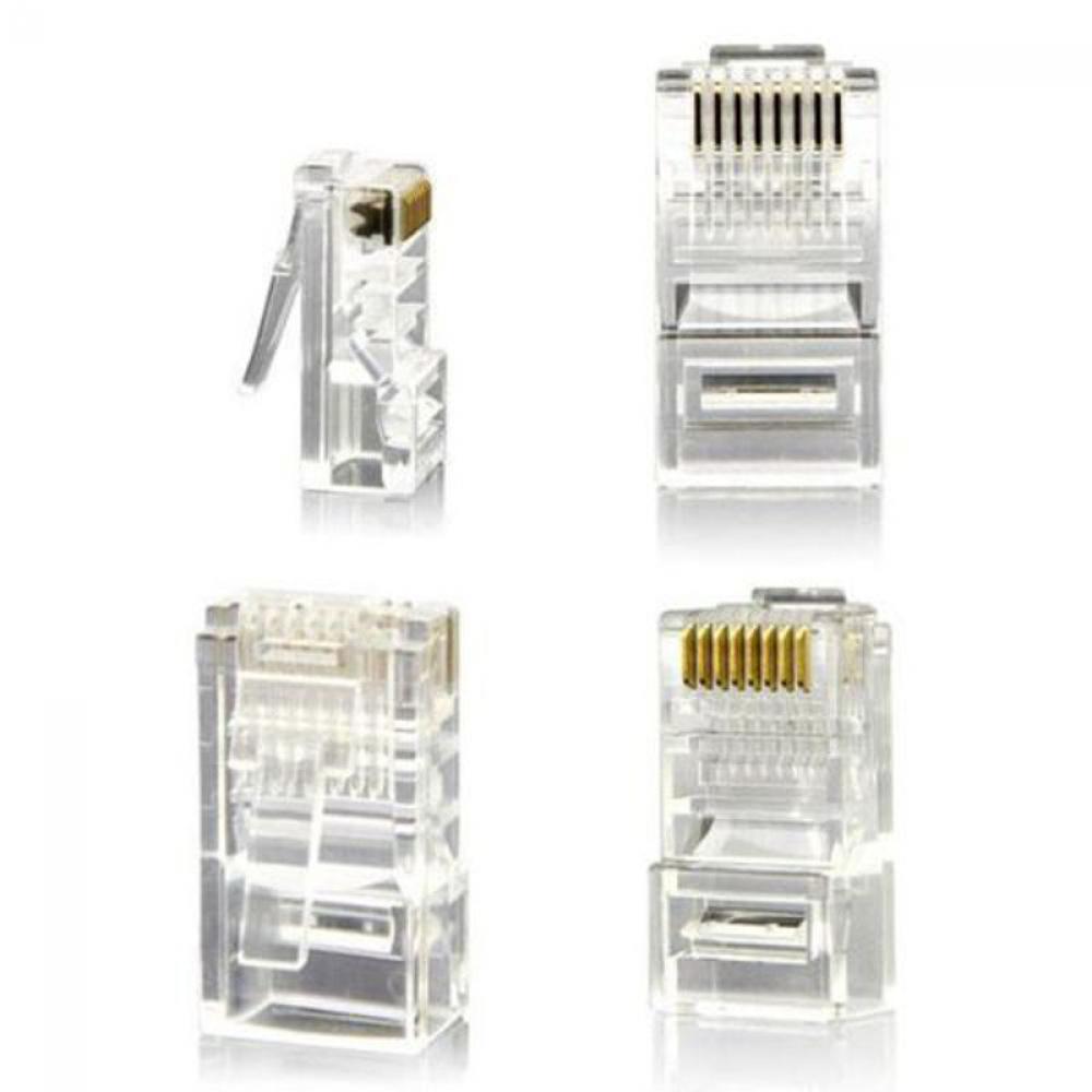 25pcs RJ45 Cat 6 6e Network Internet Ethernet Crimp Cable Plugs Connectors Ends top Cable connector