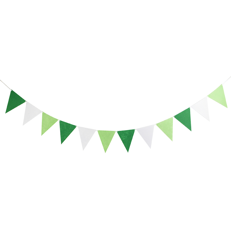 12 flaggor 2.5 meter födelsedagsbunting banderoller vimpel baby shower bröllopsgirland non-woven flaggor för fest heminredning rekvisita: B16