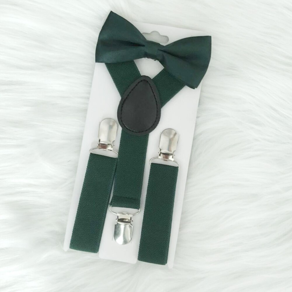 Kids Suspenders with Bowtie Children Bow Tie Set Boys Braces Girls Adjustable Suspenders Baby Wedding Ties Accessories: 7