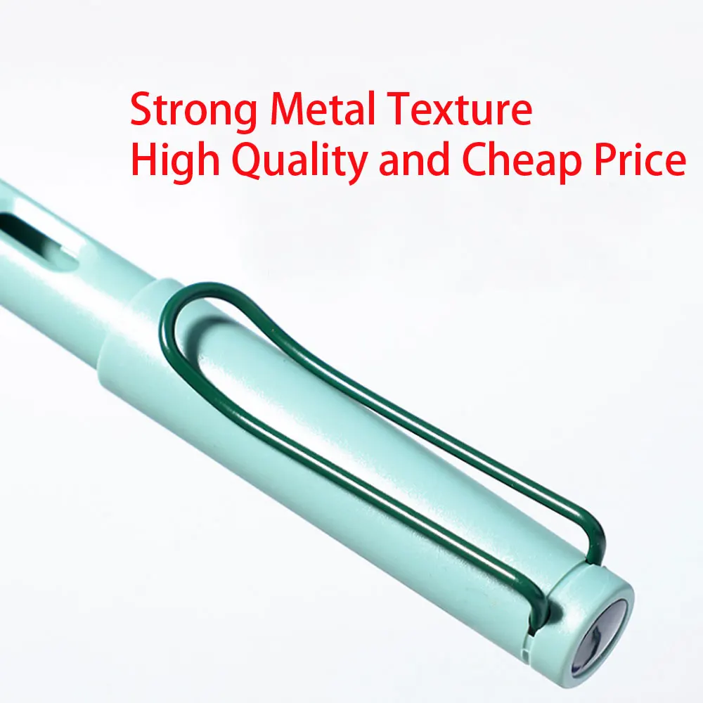 Smooth Writing Rollerball Pen with 0.5mm Black Refill, Popular Pens Clip, School Stationery, Various Color Choices