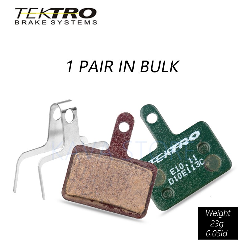 Tektro  e10.11 bremseklodser mtb mountain road foldbare cykel skivebremseklodser til shimano  mt200/m355//m395/m415/m416/m445/m446