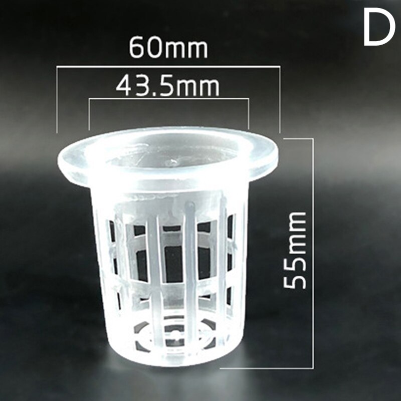 Pvc plastnät kruka trädgård hydroponisk plantskola nätkopp aeroponic grönsaksväxt smutsfri odlingskorg 10 st: D