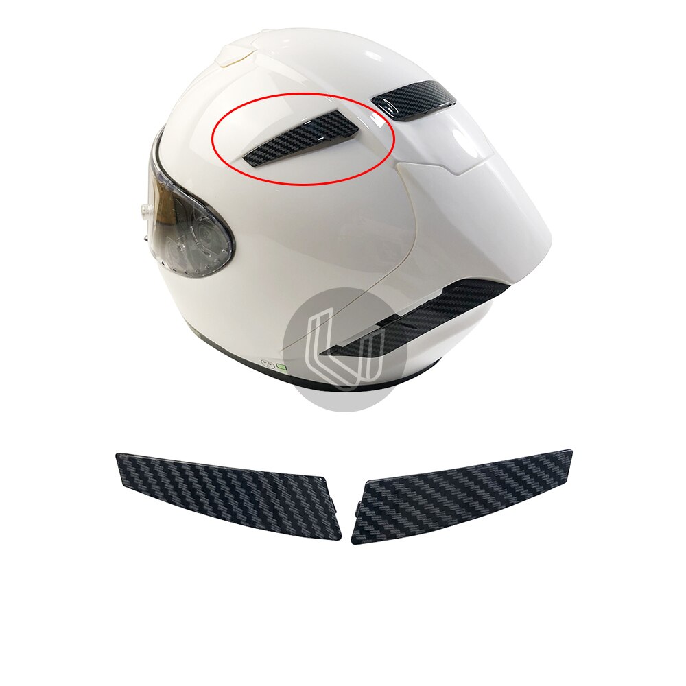 Carbon Fiber Patroon Motorfiets Achter Trim Helm Spoiler Accessoires Case Voor Shoei X14 X-14