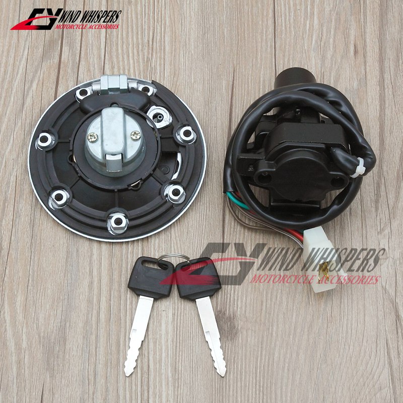 Ignition Switch Fuel Gas Tank Cap Cover Lock + 2 Keys For Kawasaki ZXR400 ZZR400 ZZR600 ZZR 400 600 ZX-7R ZX-9R ZXR750