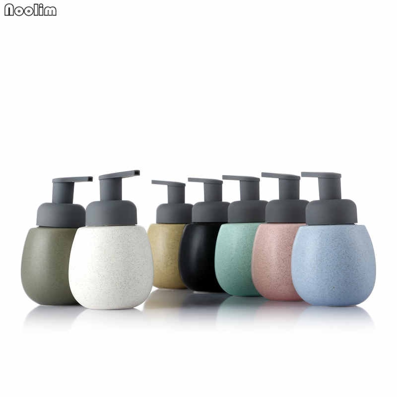 Keramisk pressetype sæbedispenser sfærisk håndsæbe lotion flaske sanitizer emulsion separat flaske til køkken badeværelse