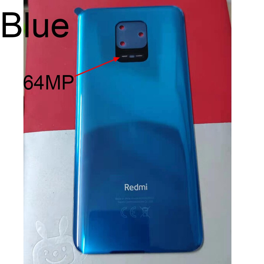 Originele Voor Xiaomi Redmi Note 9 Pro Batterij Cover Terug Glas Achterpaneel 9Pro Behuizing Case Voor Redmi Note 9S Back Battery Cover