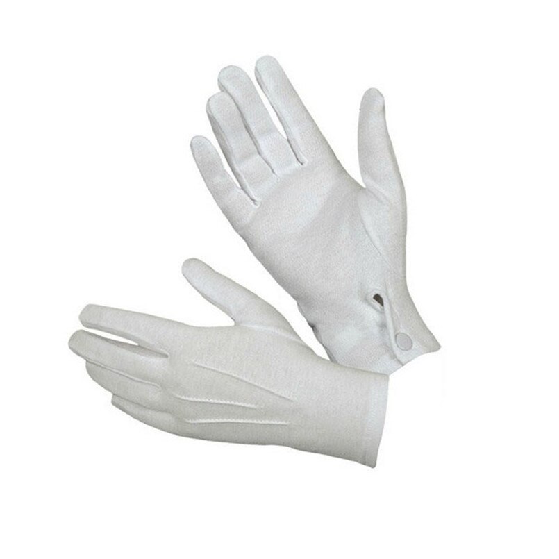 1 paar Weiß Formale Handschuhe Rauchen Ehre Schutz Parade Santa Männer Inspektion Winter Arm Wärmer 8,15