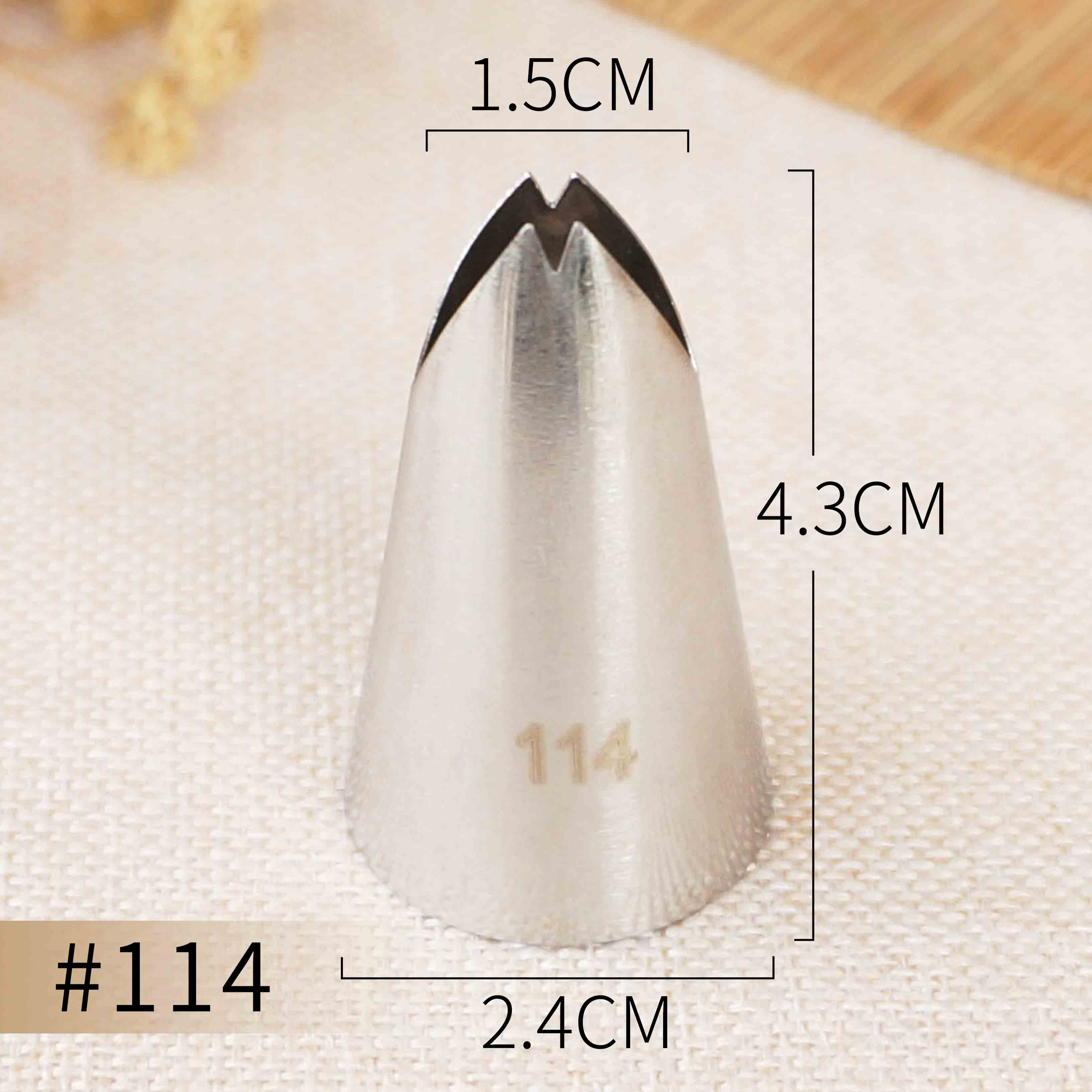 #112 #113 #114 #115 Bico De Confeiteiro Piping Dica Bicos Pastelaria Dicas de Decoração Do Bolo Do Copo Ferramentas de Cozimento Bakeware Criar Folha Folhas: 114