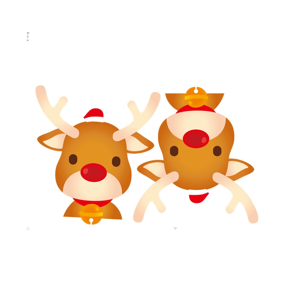 Weihnachten Mauer Aufkleber groß Nase Rentier Einkaufen Fenster Glas Dekor Fröhlich Christmas Dekorationen Pro Heimat Festival Wandgemälde Decals #20