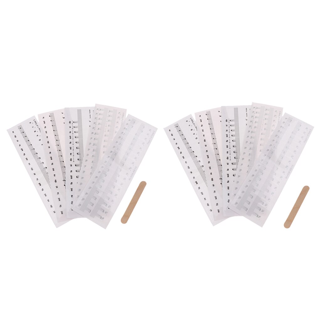 2 Sets Piano Stickers Piano Note Keyboard Sticker Electronic Keyboard Decal